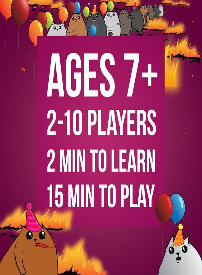 Tickles Exploding Kittens Party, Family and Adult Card Game (Ages: 7 Year & Up; Players: 2-10) - Image 3
